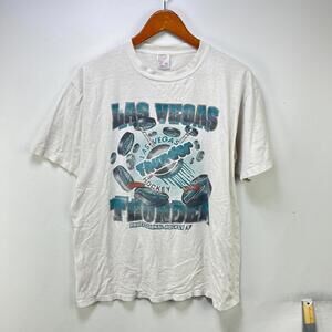 Vintage Las Vegas Thunder Hockey T-Shirt XL Single Stitch